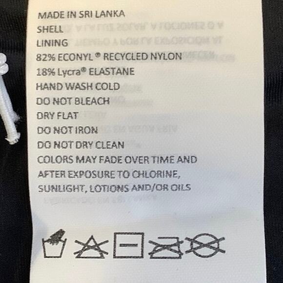 prAna Size Medium Black White Flora Fauna Summer Wave Swim Bikini Bottom J17-21 - Picture 8 of 10